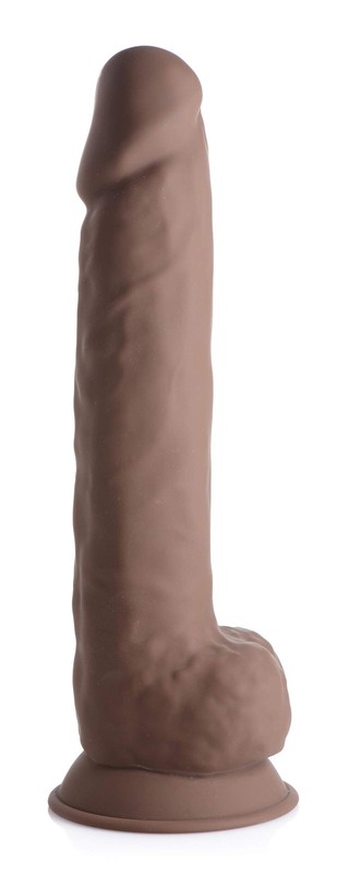 Silexpan Hypoallergenic Silicone Dildo with Balls – 10 Inch