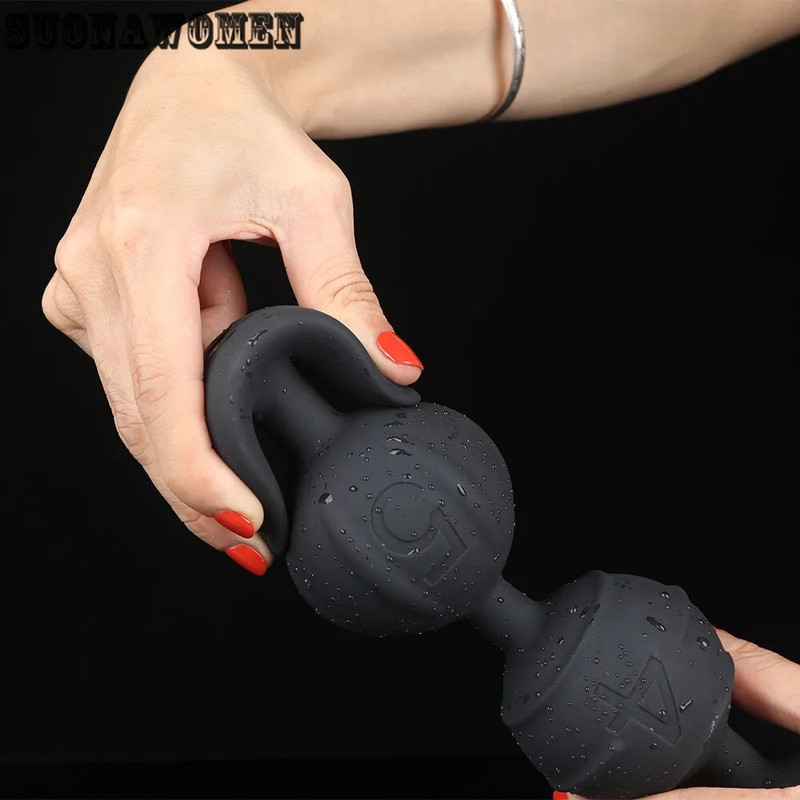 Anal Beads Huge Anal Ball Dildo Soft Silicone Buttplug Dilator Anal Stimulation gallery
