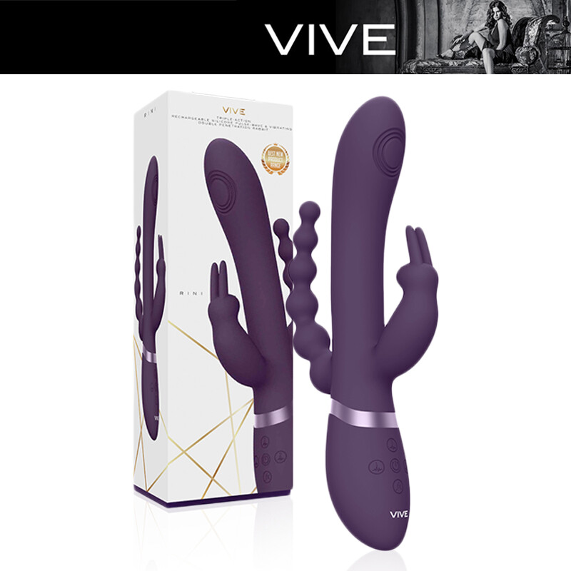 VIVE Rini VIBRATOR RABBIT double penetration triple VIBRATOR Pulse Wave G-SPOT
