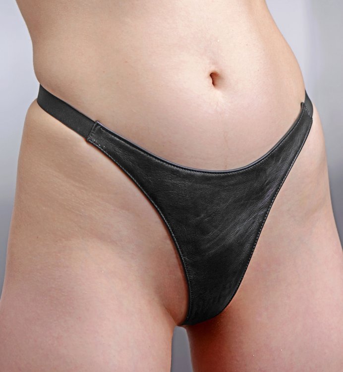 Spiked Leather Thong -Torture Panties – Discreet BDSM/Kink Play 2 sizes fit most