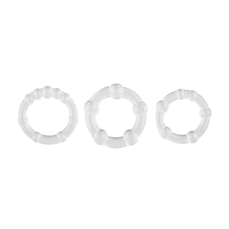 Selopa Erection Rings 3pcs Clear – Penis Enhancer Cock Rings