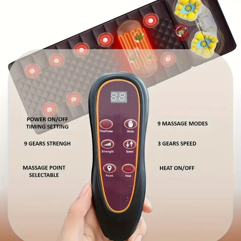 1 Set Of Large Brown Full Body Heating Massagers, 2 Styles Of PU Material, with gallery