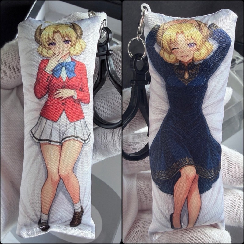 Handmade Sabato Mihashigo Dokuro Chan Anime Dakimakura Body Pillow Keychain New