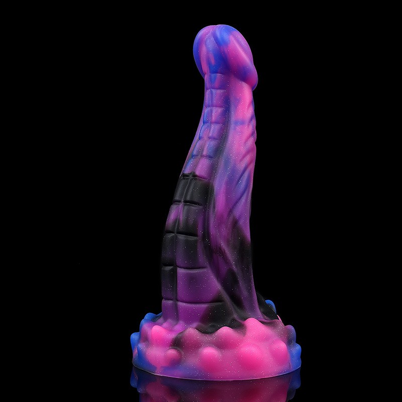 4 Mixed Colors Cobra Silicone Monster Dildo with Suction Anal Butt Plug Sex Toys