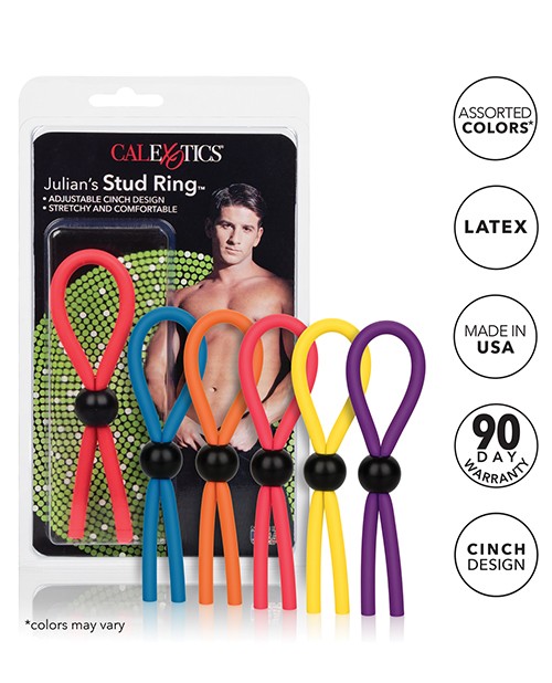 Julian's Silicone Stud Ring - Assorted Colors gallery