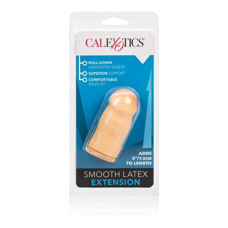 Cal Exotics 3" Latex Extension Beige - Male Penis Extension Extender Sleeve gallery
