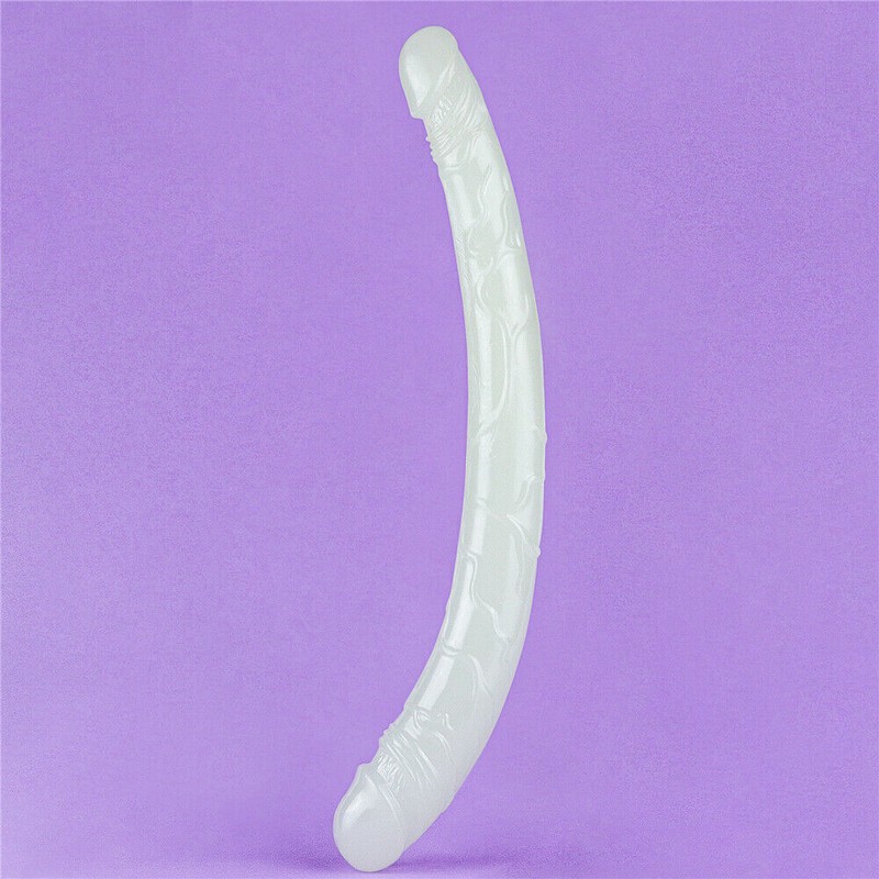 Lovetoy 14.5" Lumino Play Doubled Ended Dildo (Blue Glow in the Dark) gallery