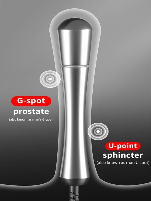 Anal Butt Plug Electric Metal Prostate Massager Shock Sex Toys for Men Women New gallery
