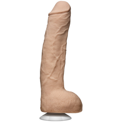 JOHN HOLMES ORIGINAL DILDO HUGE 12&Prime; X 2.5&Prime;-DUAL DENSIT-SUCTION CUB BASE-BIG-BULK