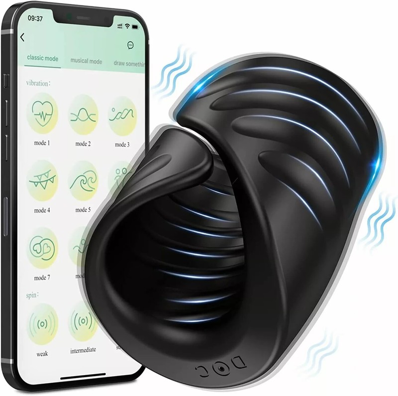 Male Masturbator Penis Training Vibrator with APP Control Sex Toys for Men