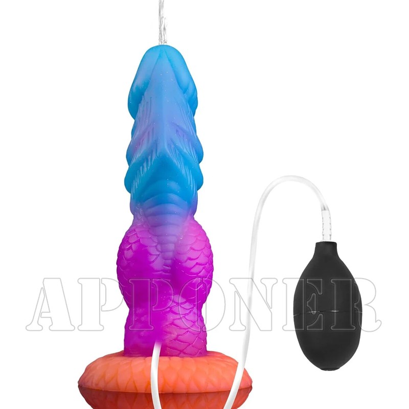 New Squirting Ejaculating Dildo Knot Dildos Masturbator ButtPlug Penis Sex Toys gallery