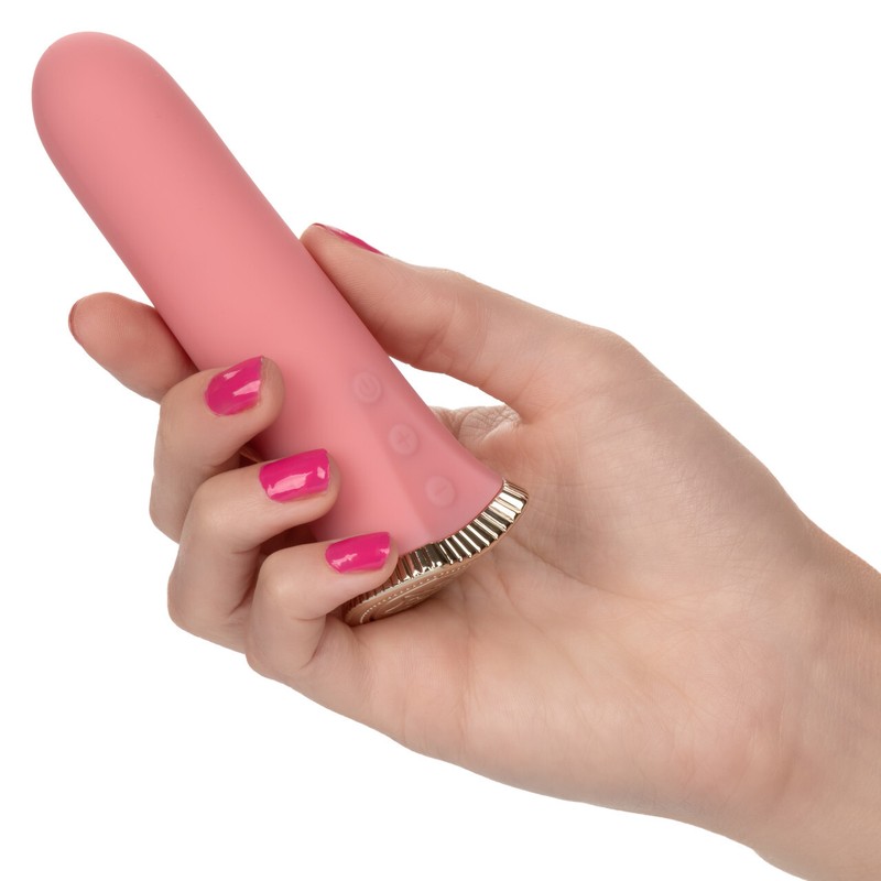 Uncorked Rosé Silicone Rechargeable Vibrator multi-speed Sex Toy Waterproof Pink