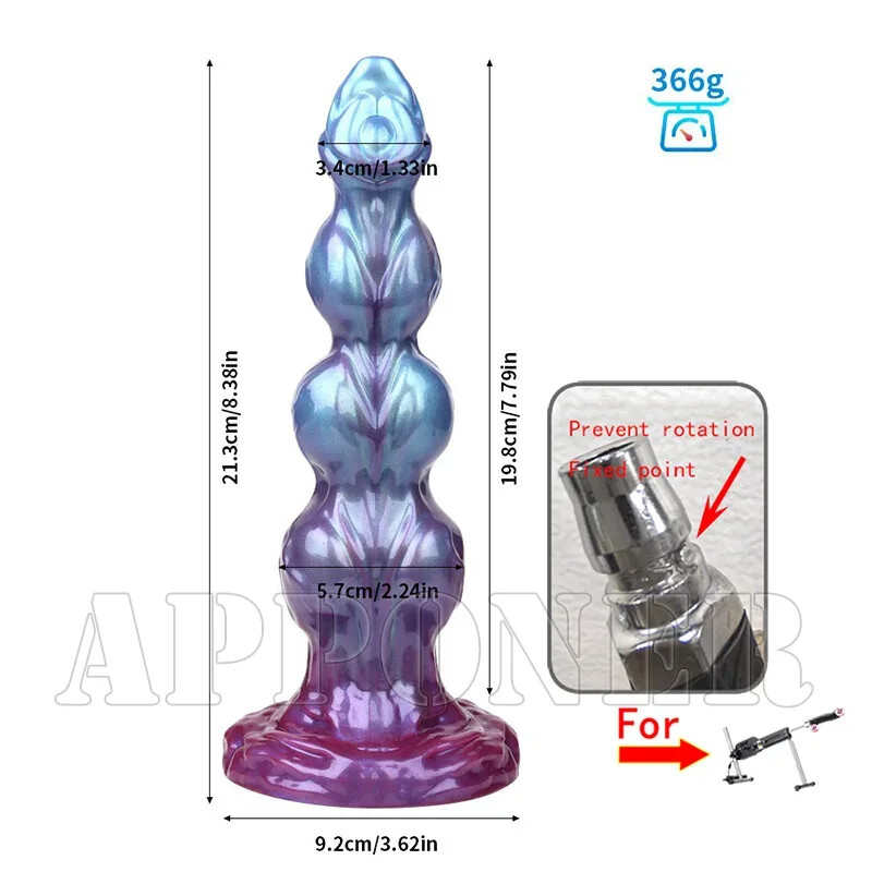 Huge Silicone Alien Dildo Thick Anal Dildos with 3XLR for Sex Machine Sex Toys gallery