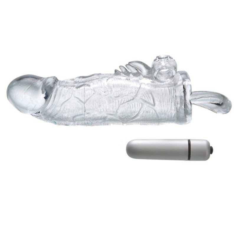 Maxx Gear Vibrating Cock Girth Enhancer Penis Extender Extension Sheath Sleeve