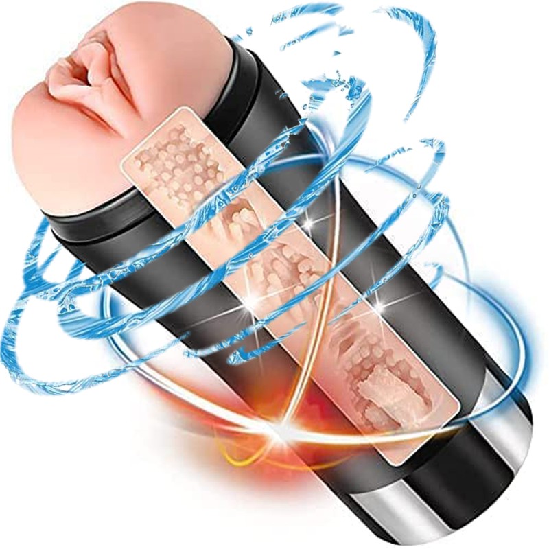 Automatic HandsFree Pocket Pussy Cup Male Masturbaters Penis Stroker Men Sex Toy