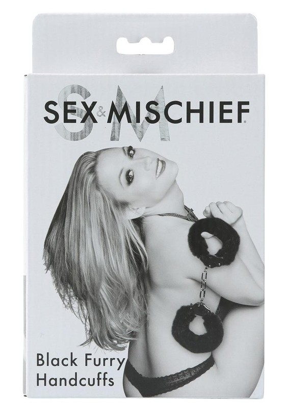 Sex & Mischief Furry H&cuffs – Black