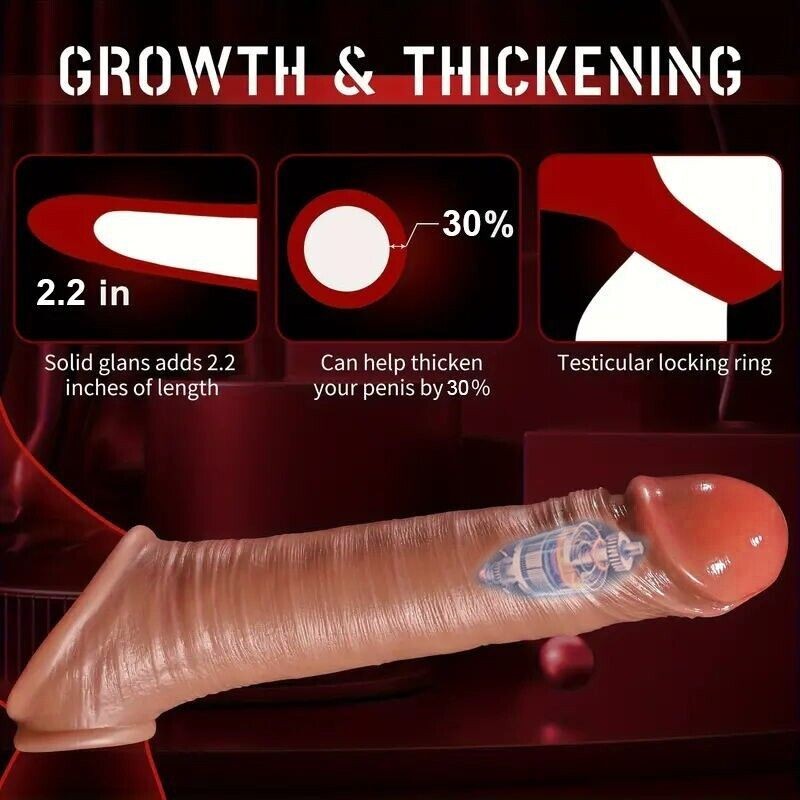 Condon Reusables Juguetes Sexuales Para Hombres Extensor De Pene Penis Extender gallery
