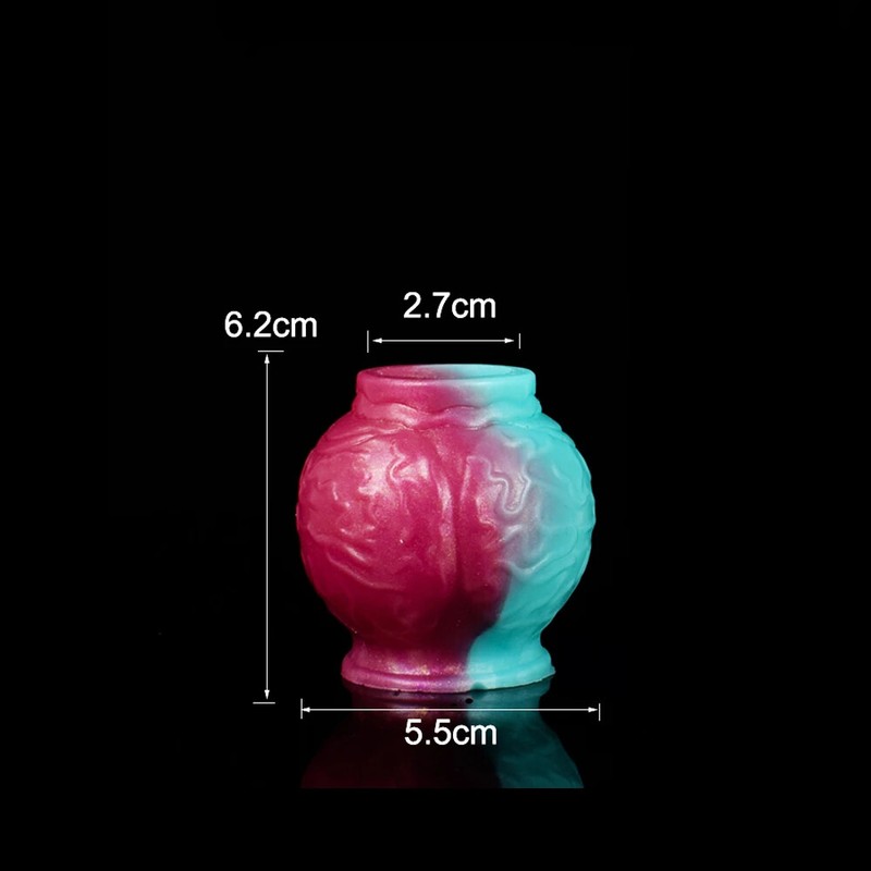 Silicone Thread Dick Enlarge Sleeve With Open-ended Design Soft Male Peni Sleeve