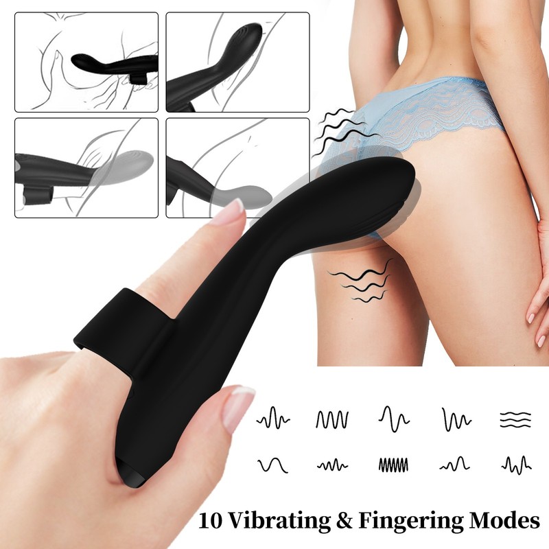 Anal Finger Dildo Vibrators Clitoral Stimulation Couple Plug Dildo Adult Sex Toy