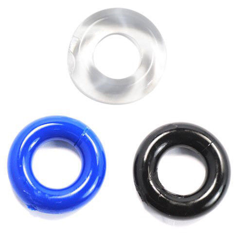 3PK Cockring Cock Ring Male Penis Erection Enhancer Band Silicone Stay Hard gallery