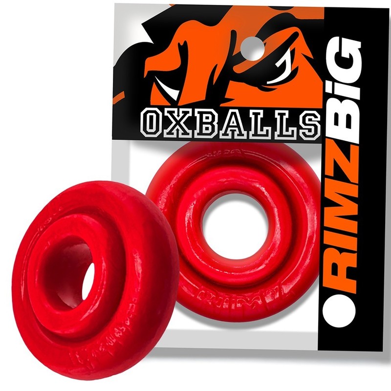 Oxballs Rimz Big Cock Ring Red – Penis Cock Ring