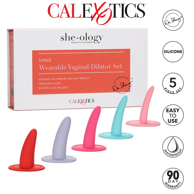 CalExotics Silicone Vaginal Dilators 5 She-Ology Wearable Vaginal Dilator Set