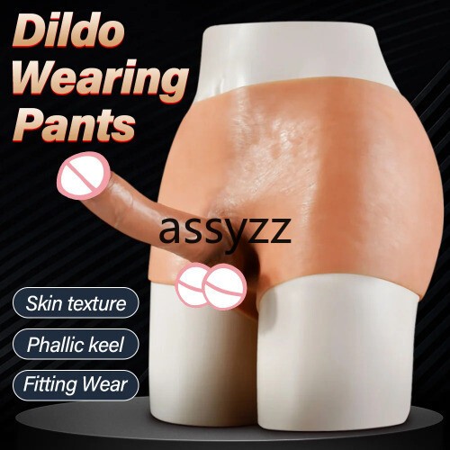 Wearable Realistic Dildo Erotic Underpants Penis Pants Anal Clitoris Silicone