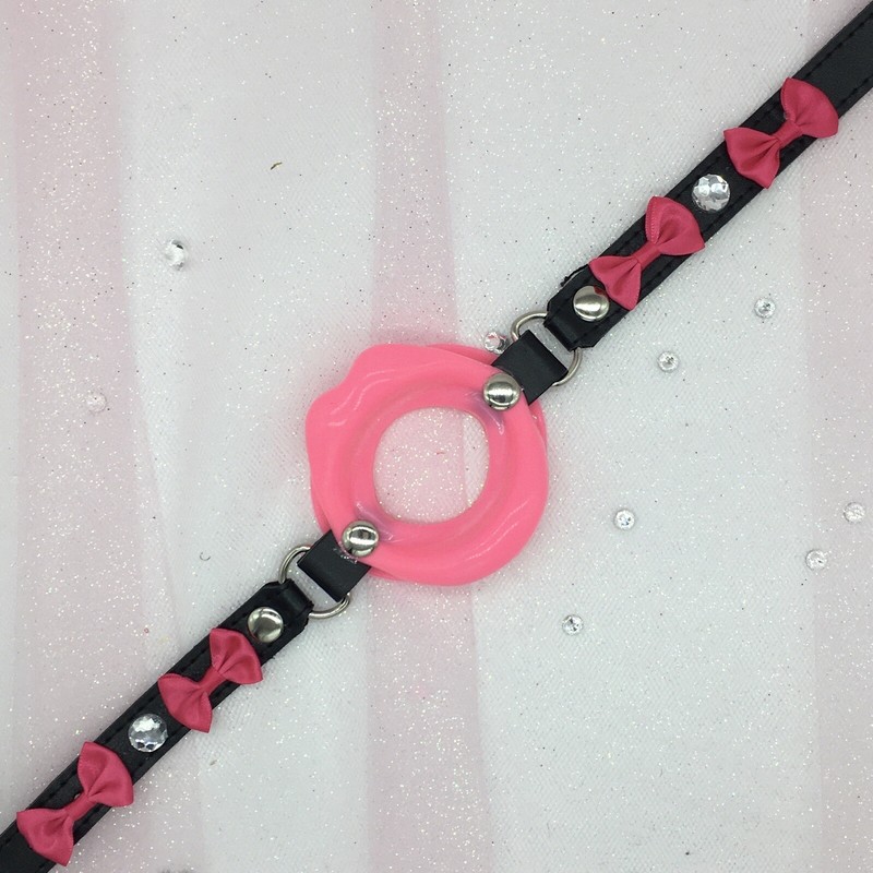 DDLG Submissive Bondage Open Lips Mouth Gag Ball BDSM Petplay Daddy’s Slut Whore