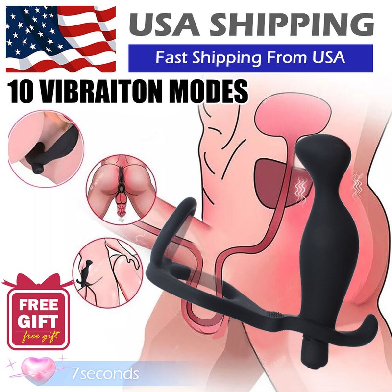Prostate-Vibrating-Massager-Anal-Butt-Plug-G-spot-Dildo Sex Toys For Women-Men