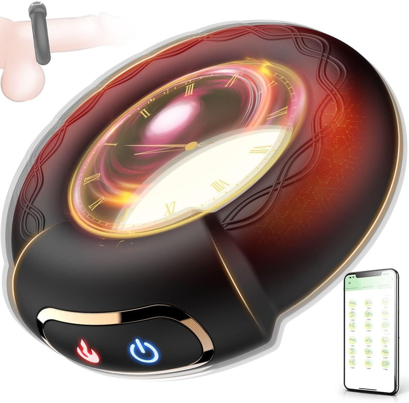 Luxonia Vibrating Cock Ring, 9 Vibrations with Heating Penis Ring Vibrator Sex T gallery