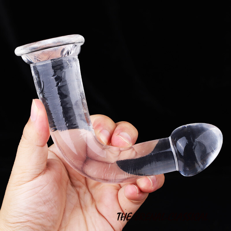 3 Sizes Transparent Anal Dildo Strap On Gode Realistic Penis Big Dick Sex Toys gallery