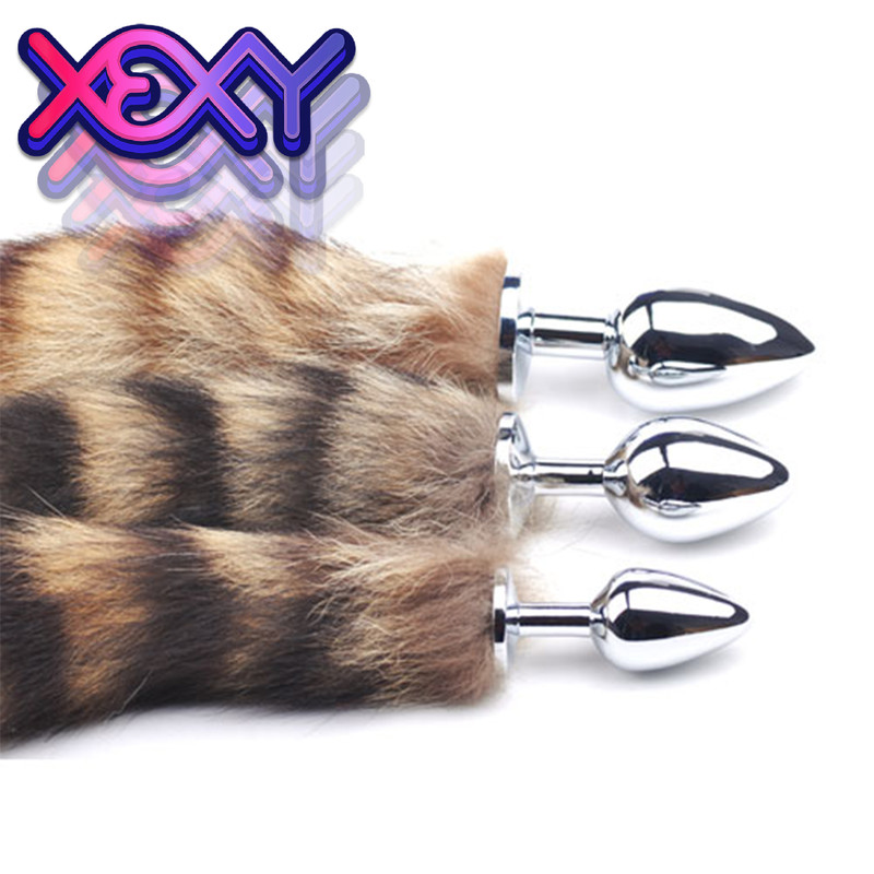 Brown Tail Anal Plug Mens Womens Adult Sex Toy XEXY Penis Furry butt plug! gallery