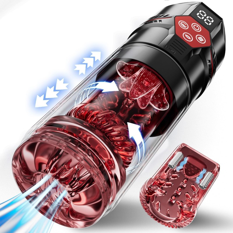 Mrgras Male Masturbator Penis Pump Male Sex Toys for Men with Upgrade 12 S V…