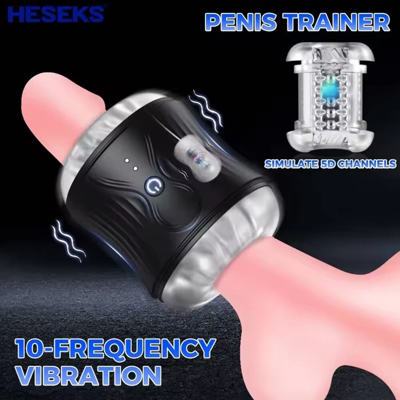 Male Masturbaters Handsfree Stroker Cup Men Sex Machine Toy Pocket Pussy Blowjob