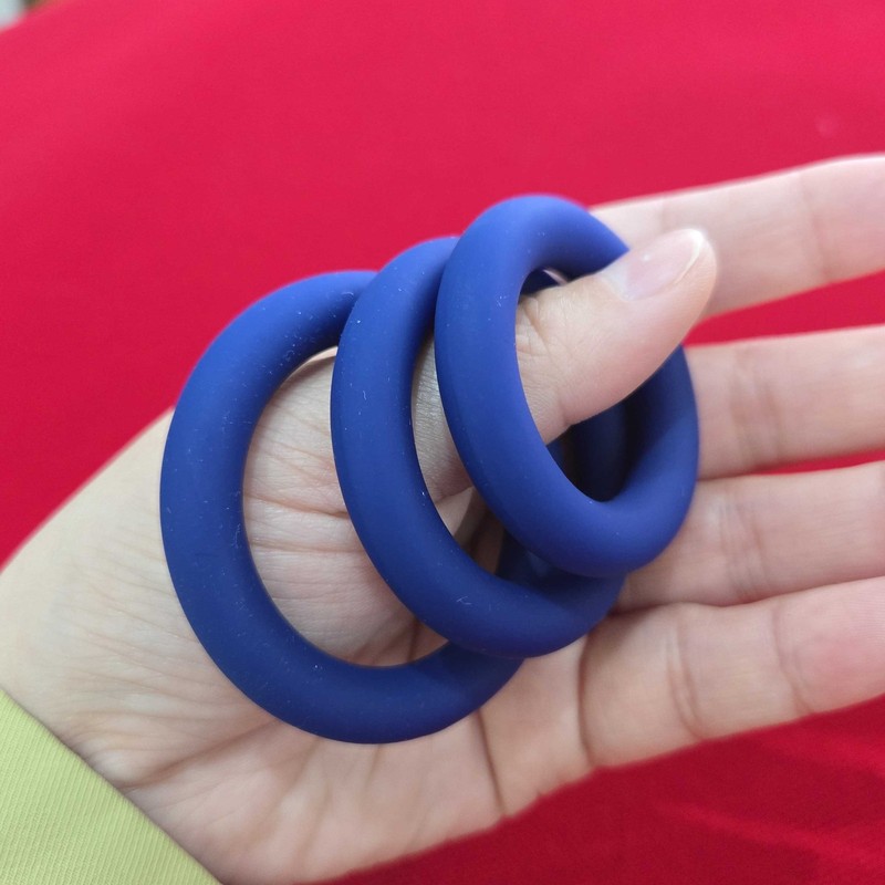 3PCS Cock Ring Set Stretchy Penis Rings Silicone Erection Soft Sex Toys For Men