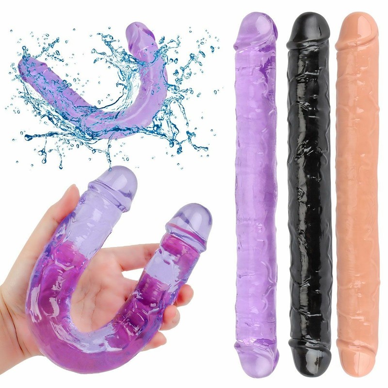 Double Ended Dildo-Dual Sided-Headed Penetration Dong For WOMAN COUPLES MEN gallery