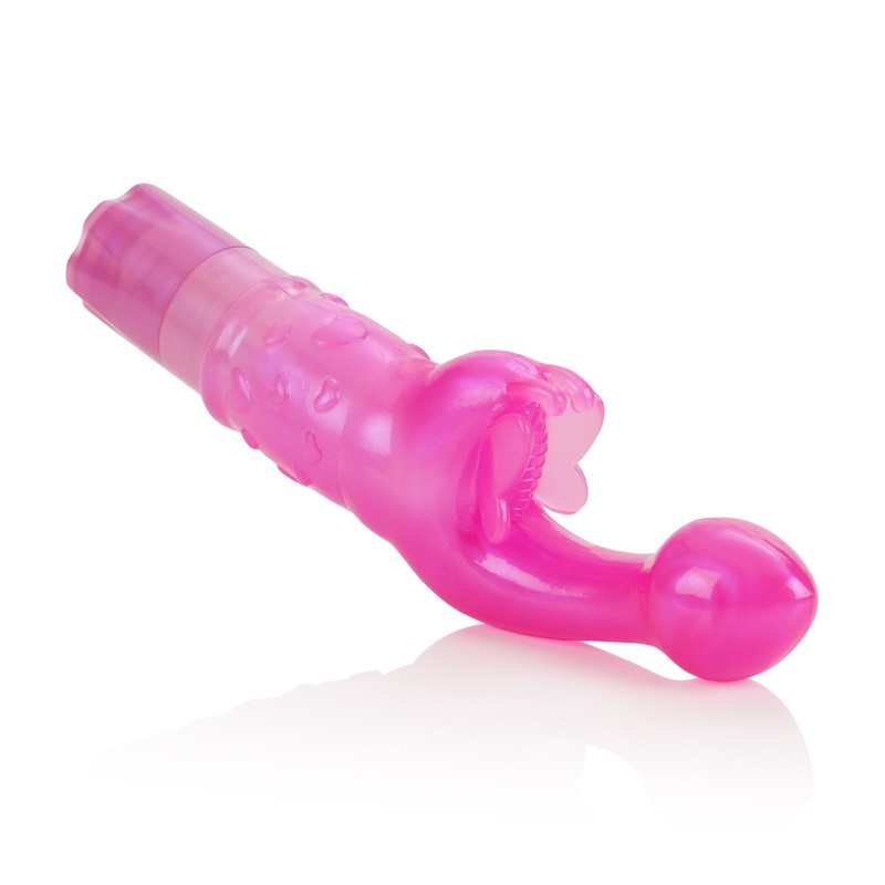 CalExotics The Original Butterfly Kiss Pink G-spot Clitoral Vibrator Vibe gallery