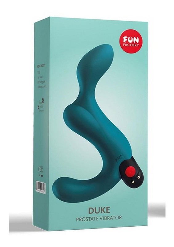 Duke Silicone Prostate Vibrator – Deep Sea Blue