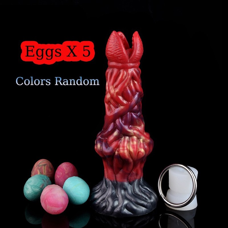 Fantasy Silicone Ovipositor Lay Eggs G-Spot Orgasm Vaginal Protaste Massage Toys