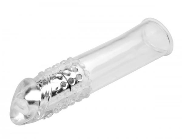 XR Size Matters Clear Sensations Vibrating Penis Enhancer Male Sheath