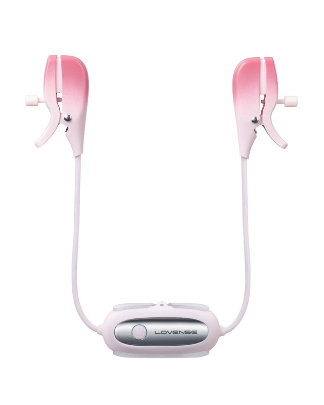 LOVENSE Gemini Vibrating Nipple Clamps Bluetooth Adjustable Nipple Stimulator