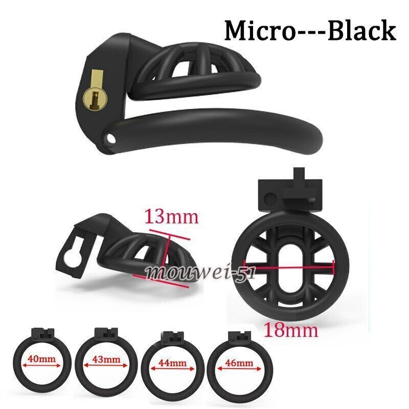 Cobra Male Chastity Device With 4 Penis Rings Small Cock Cage,Mini Penis Cage