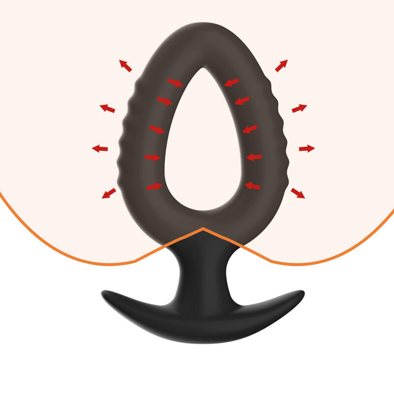 Hollow Anal-Butt-Plug Prostate Massage Dildo Tunnel Probe Unisex Sex Toy Dilator gallery
