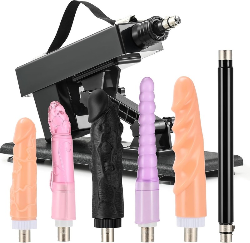 Automatic Sex Machine with 6 Attachments for Adjustable Pleasure and Thrusting gallery
