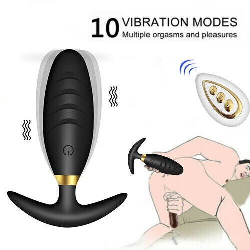 Beginner Prostate Massager Small Anal Vibrator Butt Plug Dildo Sex Toy Men Women