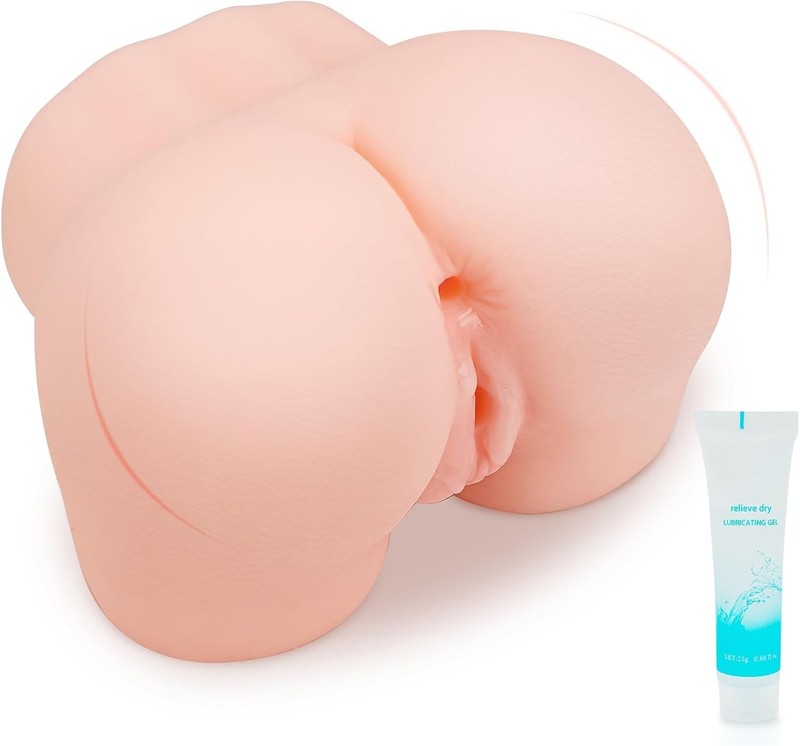 Dual Channel Male Masturbator with Realistic Big Butt and Vagina Anal Design gallery