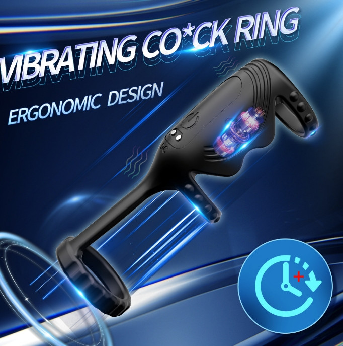 Vibrating Penis Cock Ring Testicles G Spot Sleeve Vibrator Erection Men Sex Toy gallery