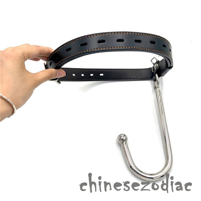 Stainless Steel Metal Anal Hook with Ball Hole Butt Plug Woman Stopper Belt gallery