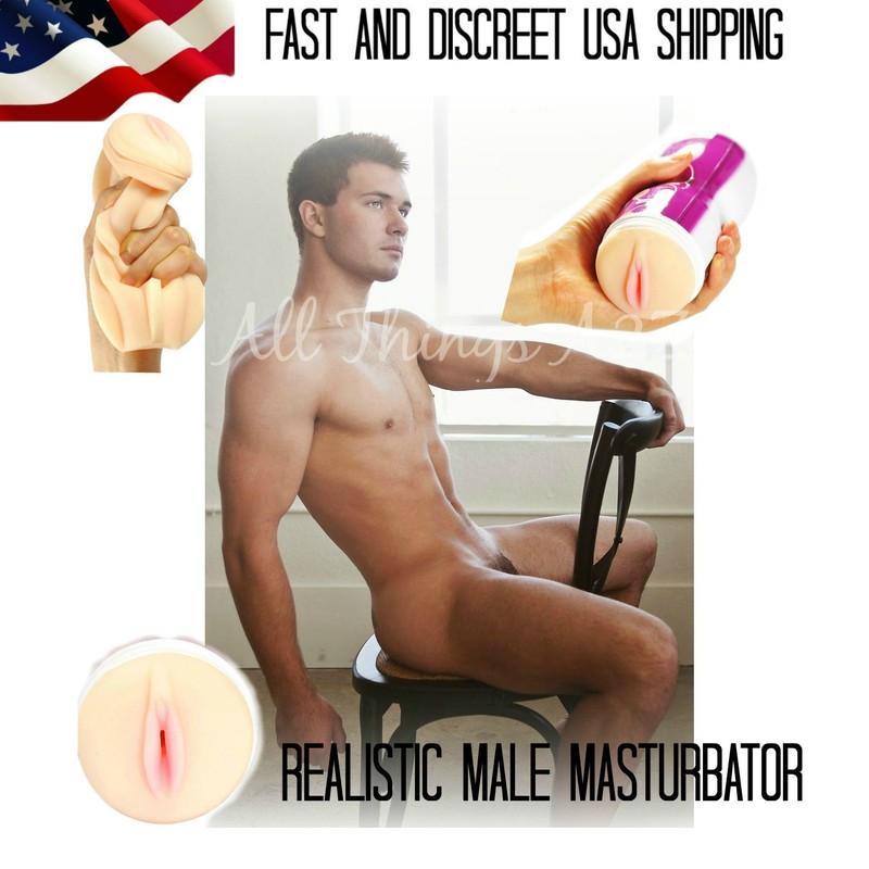 Soft Male Masturbator Realistic Vagina Anal Oral Pocket Pussy Sex Toy For Men