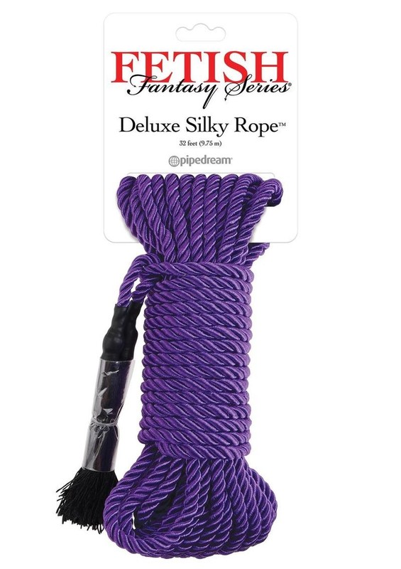 Fetish Fantasy Series Deluxe Silky Rope 32ft – Purple
